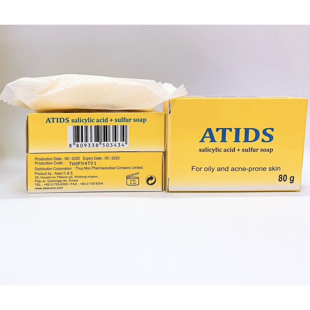 Xà Phòng Tắm Giảm Mụn Lưng Hàn Quốc ATIDS 80g (NK) (07/2026)