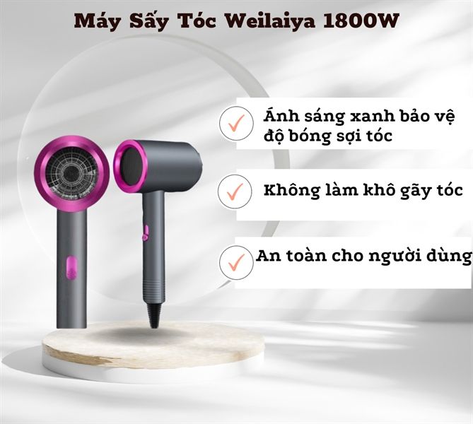Máy Sấy Tạo Kiểu Thông Minh Weilaiya 1800W