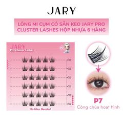 Lông Mi cụm Jary Cluster Lashes Hộp Nhựa 5 Hàng