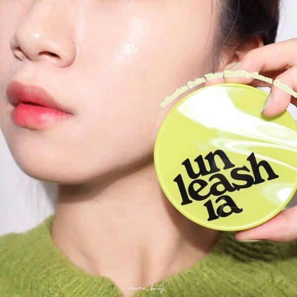 Phấn Nước Bán Lì Unleashia Satin Wear Healthy-Green Hàn Quốc 15g
