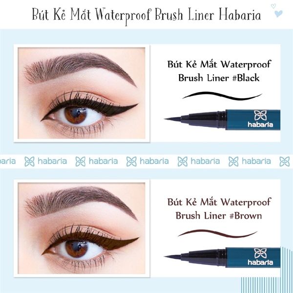 Kẻ Mắt Habaria Super Easy Waterproof Brush Liner (Nk) (29/4/2025)