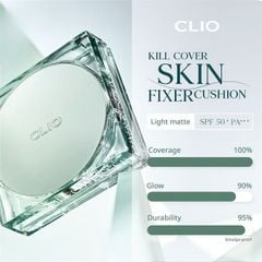 (NK) Phấn Nước Clio Kill Cover Skin Fixer Hàn Quốc 15g