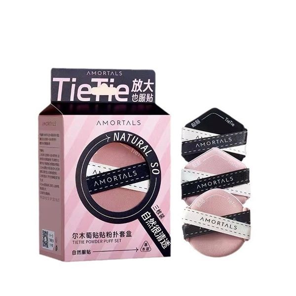 Mút Trang Điểm Cotton Amortals Kèm Hộp Cao Cấp