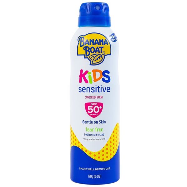 #Xanh- Xịt Chống Nắng Banana Boat Kids Sensitive Sunscreen Spray Spf 50+Pa4+