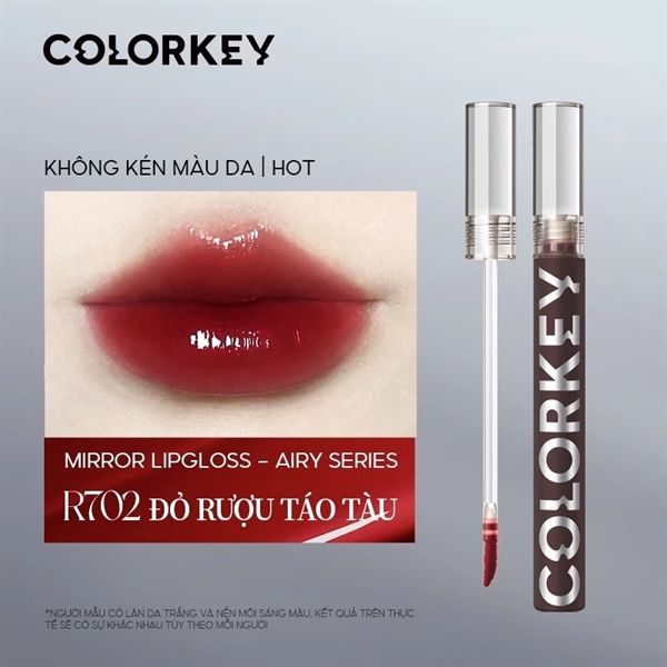 Son Colorkey Airy Lip Gloss Mirror Series 1.7G (6/5/2027)