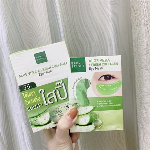 #ALOE VERA - MẶT NẠ MẮT DƯỠNG SÁNG NGĂN LÃO HÓA BABY BRIGHT NỘI ĐỊA THÁI