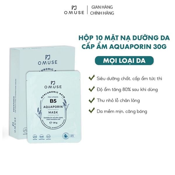 Mặt Nạ Omuse B5 Hyaluronic Acid 30g (Nk) (6/2025)