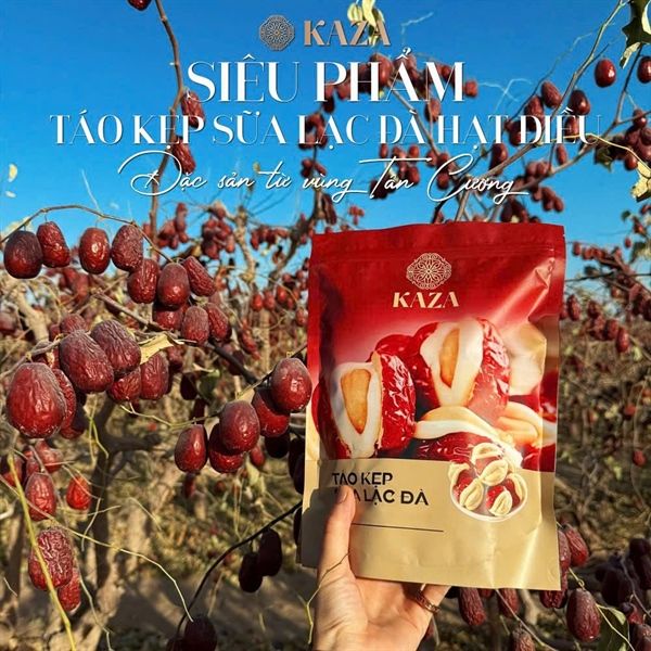 Táo Đỏ Kẹp Sữa Lạc Đà Hạt Điều Kaza (1/11/2025)