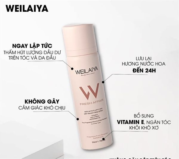 Dầu Gội Khô Weilaiya W Fresh Affair 50ml (08/2026)