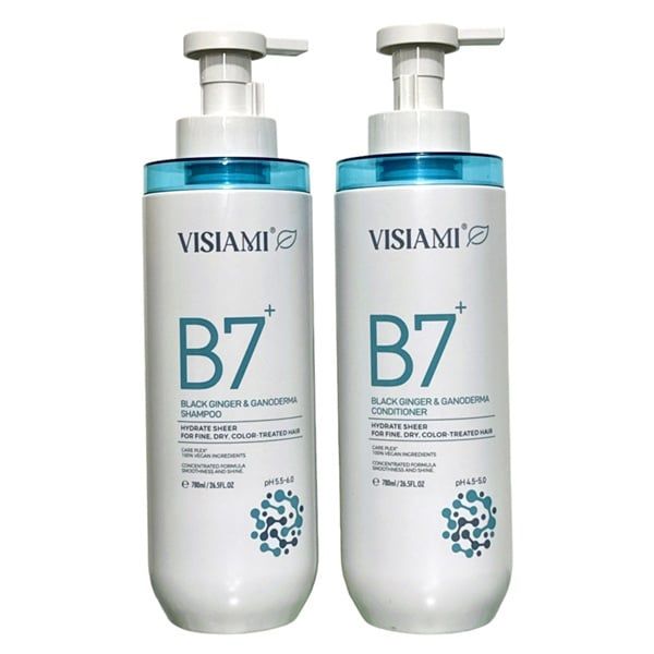 Dầu Xả Biotin & Collagen B7 Visiami Gừng Đen - Nấm Linh Chi 780ml