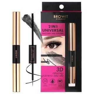 #HỒNG - MASCARA AND EYELINER NONGCHAT 2IN1 UNIVERSAL (MASCARA VÀ KẺ MẮT) (09/2025)