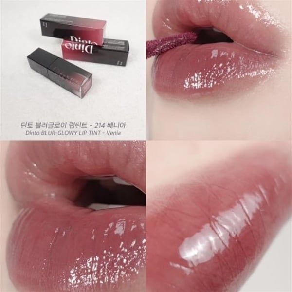 Son Tint Bóng Thuần Chay DINTO Blur-Glowy Lip Tint (04/2027)