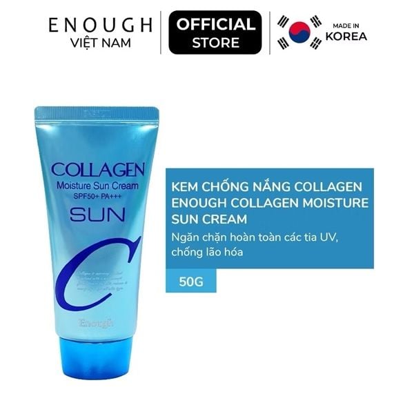 Kem Chống Nắng Collagen Enough Moisture 50G (25/4/2027)