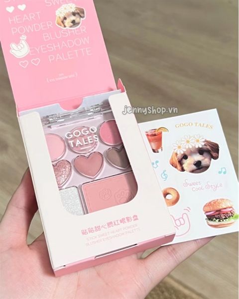 Bảng Mắt Má Highlight Gogo Tales Stick Sweet Heart 9.5g