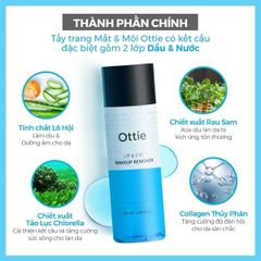 Dầu Tẩy Trang Mắt & Môi 2 Lớp Ottie Makeup Remove 100ML