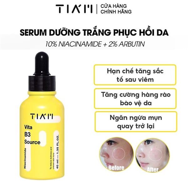 [Vàng] Serum Dưỡng Trắng TIAM Vita B3 Source 40ml
