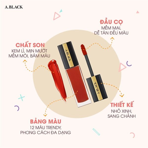 #06 CORAL BRICK - SON KEM LÌ A.BLACK HÀN QUỐC 8G