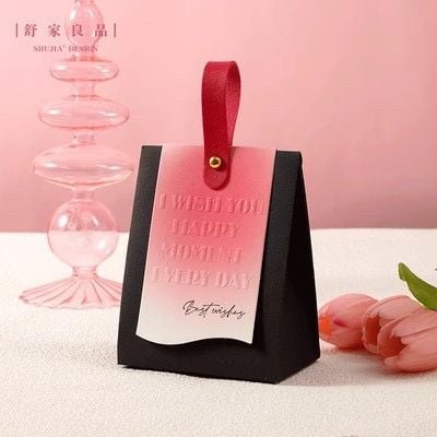 Túi Giấy Tam Giác Đứng Best Wishes To You (13.5x10x6.5cm)