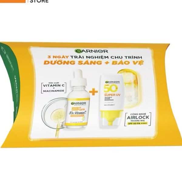 Combo Bộ 3 Ngày Trải Nghiệm Chu Trình Dưỡng Sáng Da Garnier (06/2026)
