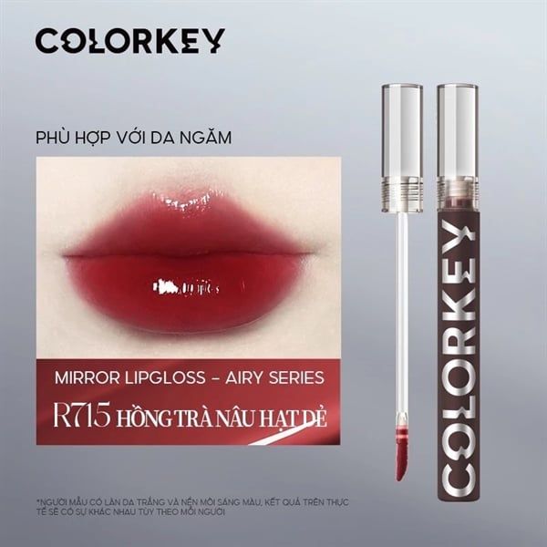Son Colorkey Airy Lip Gloss Mirror Series 1.7G (6/5/2027)