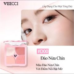 Phấn Má Hồng Veecci 4 Ô Kèm Highlight 6G (10/11/2027)