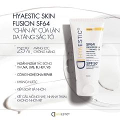 Kem Chống Nắng Bảo Vệ Tối Đa Hyaestic SF64 Skin Fusion SPF50+ (12/2027) (NK)
