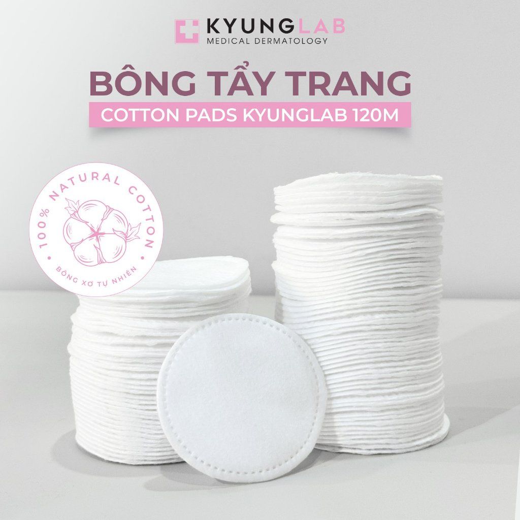 Bông Tẩy Trang Natural Cotton Pads Kyung Lab 120m
