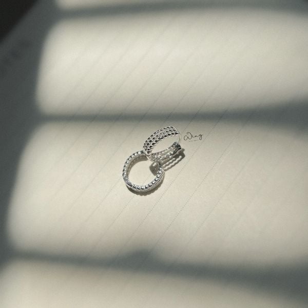  Khuyên Vòng 3 Vòng Xoắn Trơn (Đôi) 