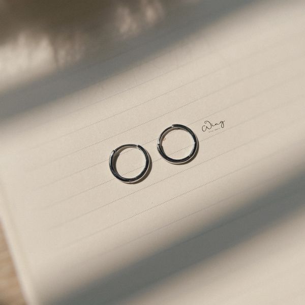  Khuyên Vòng Trơn 11mm (Đôi) 