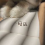  Khuyên Tai Trăng Sao Băng Vòng Tròn Cổ Tích  (Đôi) 