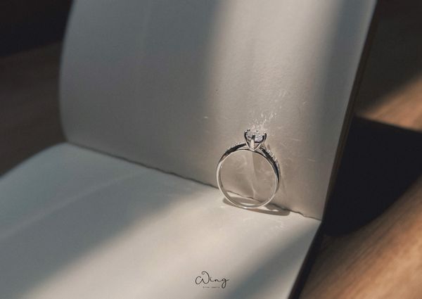  Nhẫn Ổ Đá 6 Trấu Viền Đá Đôi Hai Bên (Chiếc) 