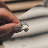  Nhẫn Ổ Đá 4 Trấu Mặt Trời Đá Nhọn Hàng Đá 2 Bên (Chiếc) 