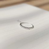  Nhẫn 7 Viên Đá Thân Mảnh (Chiếc) 