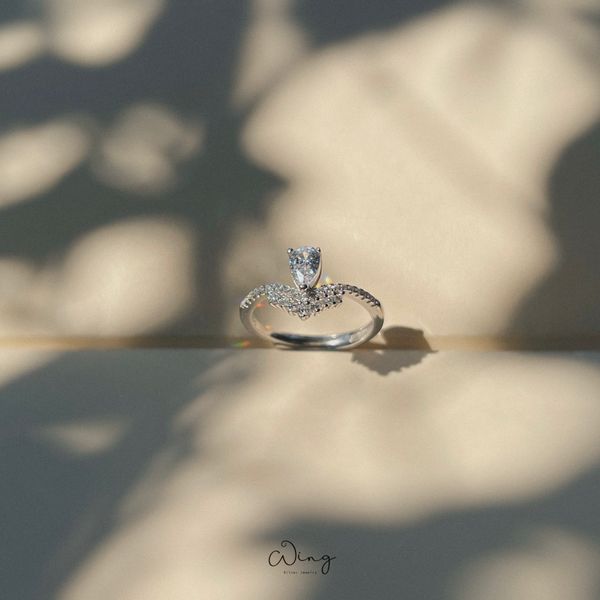  Nhẫn Đá Chủ Giọt Nước Hoạ Tiết Đá Nhọn (Chiếc) 