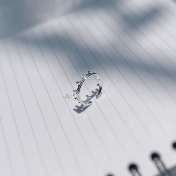  Nhẫn Vương Miện King Trơn Free Size (Chiếc) 