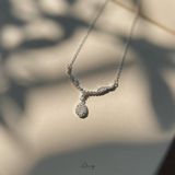  Dây Chuyền Cánh Thiên Thần Giọt Nước Lấp Lánh 