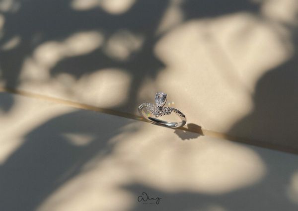  Nhẫn Đá Chủ Giọt Nước Hoạ Tiết Đá Nhọn (Chiếc) 