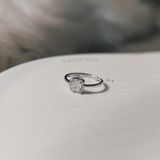  Nhẫn Mặt Đá Vuông Nhỏ Lấp Lánh (Chiếc) 
