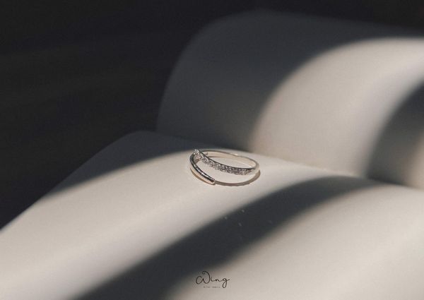  Nhẫn Một Đầu Gắn Đá Đơn Giản Free Size (Chiếc) 