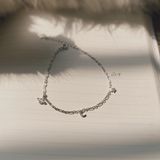  Lắc Tay Trăng Sao Dây Xích Vuông Nhỏ 