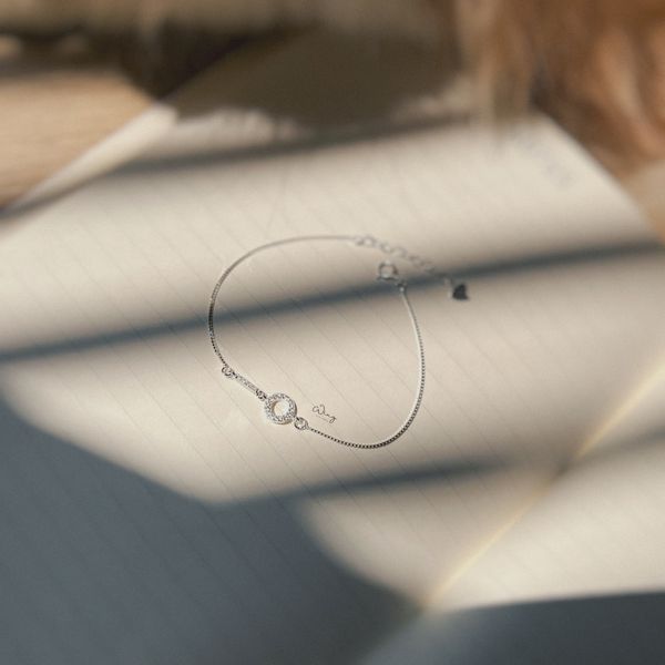  Lắc Tay Gạch Tròn Gắn Đá 