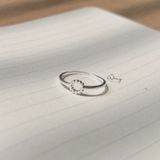  Nhẫn Mặt Hoa Tròn Rỗng Trơn (Chiếc) 