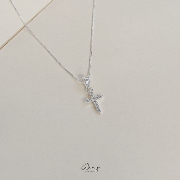  Dây Chuyền Mặt Thánh Giá Gắn Đá (Chiếc) 