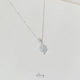  Dây Chuyền Cỏ 4 Lá Gắn Đá Đơn Giản 