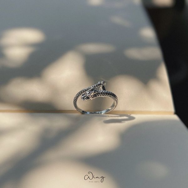  Nhẫn Bạc Hoạ Tiết Rồng 