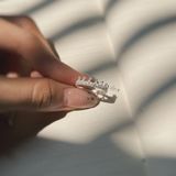  Nhẫn Vương Miện Vòng Tròn Gắn Đá (Chiếc) 