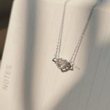  Dây Chuyền Tim Đá Cánh Dễ Thương 