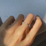  Nhẫn Vương Miện Viền Đá Bạc Ta 