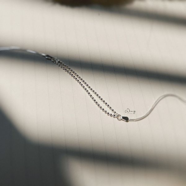  Lắc Chân Dây Lụa Phối Dây Bi Nhỏ (Chiếc) 