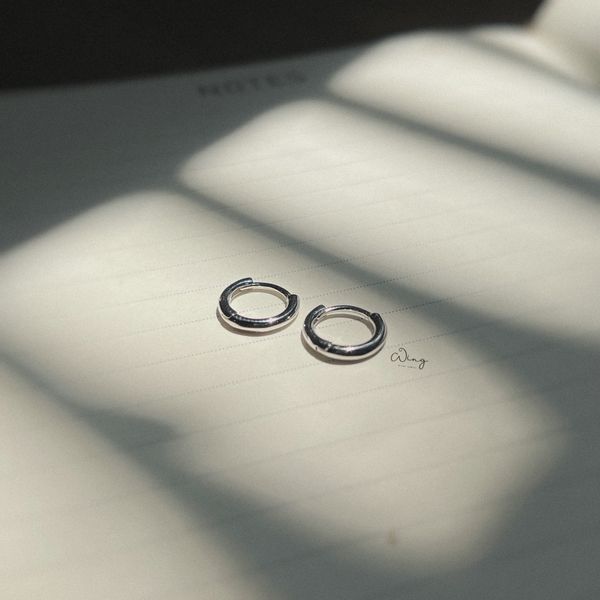  Khuyên Vòng Trơn 8mm (Đôi) 